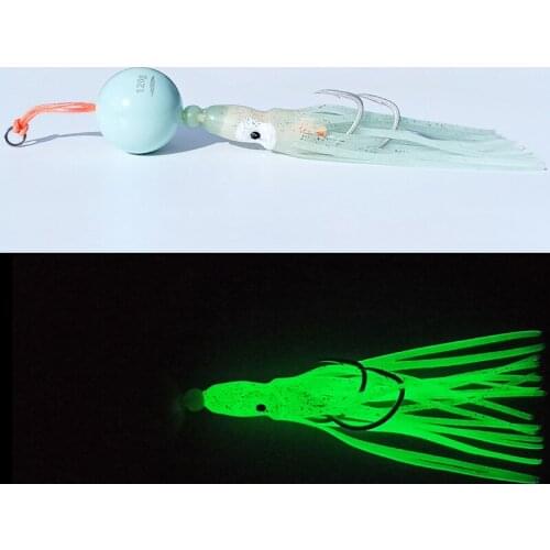 200g/150g/120g/100g/80g/60g Lumious Glow Sea bass Kabura Pesca Slider Snapper/Sea bream Jig head with skirt lead jig