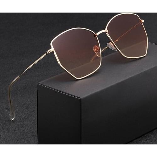 2021 Vintage Metal Women Sunglasses Classic Outdoor Anti-Reflective Sun Mirror Glasses Fashion Men Square Sun Glasses Uv400