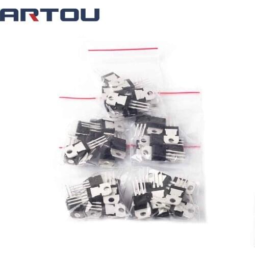 50PCS ( L7805 + L7806 + L7808 + L7809 + L7812 ) EACH 10PCS 7805 7806 7808 7809 7812 TO220