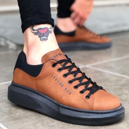 BA0301 Laced High Base Tan Black White Casual Men 'S Shoes Turkey Production Quality Elegant Design Reasonable Price Fast Shipping