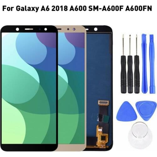 LCD Digital Display Screen Digitizer Replacement Tool Kit for Samsung Galaxy A6 Mobile Phone Parts Phone Repair Tools