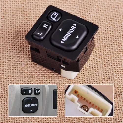 CITALL 84872-52040 84870-0P010 84870-0D080 9 pin Outside Rear View Mirror Power Switch Control Button for Toyota Camry Rav4 Vios