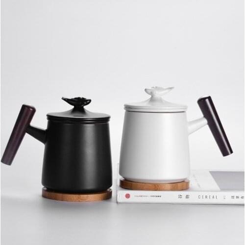 Deyutang ceramic filter Mug Tea Cup with cover household water cup office tea cup creative products