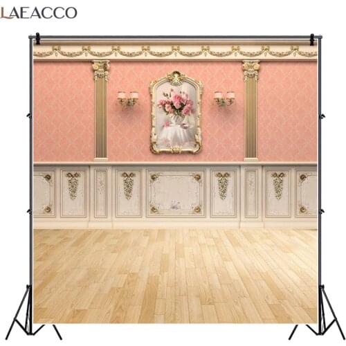 Laeacco Vintage Chic Wall Wooden Floor Flowers Photo Frame Wall Lamp Photo Backdrops Photography Backgrounds For Photo Studio