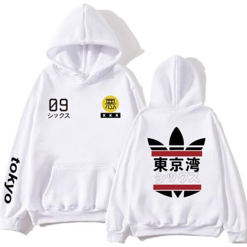 2020 Fashion Japanese New Tokyo Bay Men Women Hoodies SweatshirtsAutumn Winter Hip-Hop Harajuku Off White Boys Hoodies Outwear