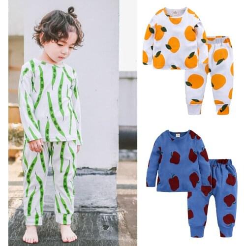 New Korean Children Pajamas Child Pyjama Toddler Baby Clothes Pants Set Outfits Boys Cotton Sleepwear Kids Pajamas For Girls
