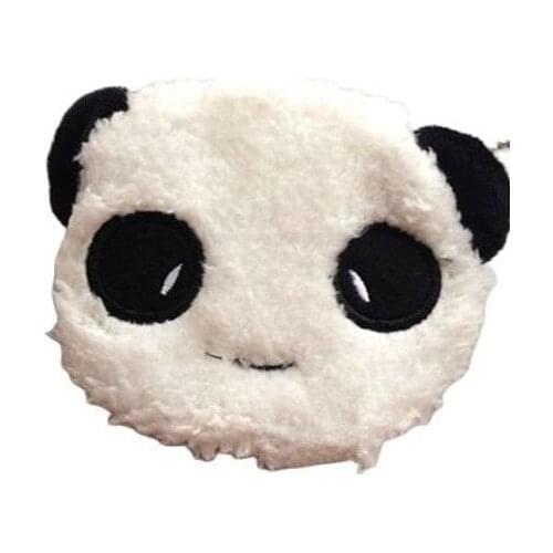 New Fluffy Panda Plush Purse Bag , key chain Panda Plush 10CM Lady plush Purse