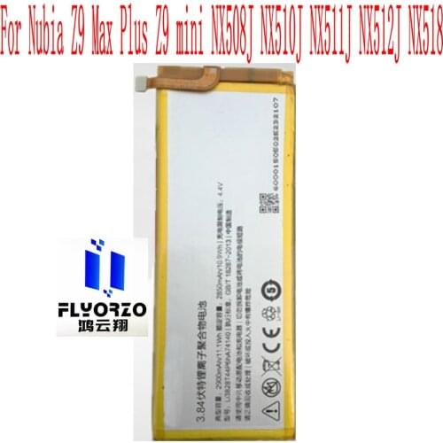 New High Quality 2900mAh Li3829T44P6hA74140 Battery For Nubia Z9 Max Plus Z9 mini NX508J NX510J NX511J NX512J NX518 Mobile Phone