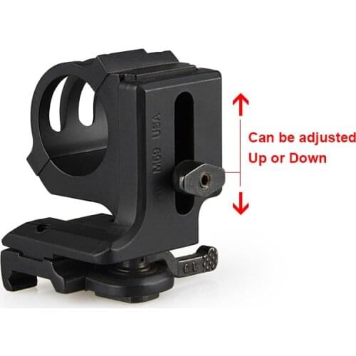 PPT Tactical quick detachable scope mout with height adjustment fit 25mm and 30mm tube diameter airsoft scope mount GZ24-0041