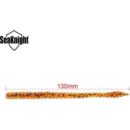 SeaKnight SL009 3.6g 130mm 8PCS Artificial Bait Earthworm Soft Fishing Lure Soft Worm Bass Lure for Lake River Fishing