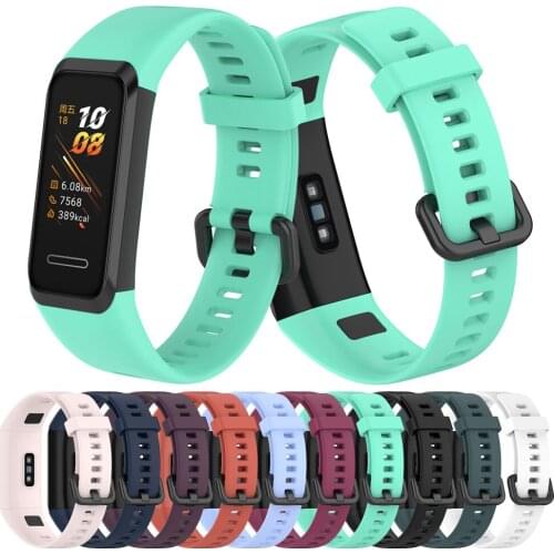 Silicone Strap For Huawei Band 4 Watchband Replacement Wrist Band Bracelet For Honor Band 5i Adjustable Silicona Watch bands