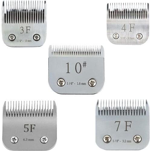 3F 4F 5F 7F 10# Professional Pet Clipper Blade Replacement A5 Blade Fit Most Andis & Oster Clippers 1.6mm 3.2mm 13mm 9.5mm