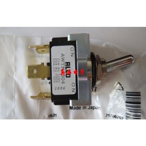 Japan ALCO AWTN1504 button switch 20A AC 250V 6 foot 2 gear rocker shake power switch