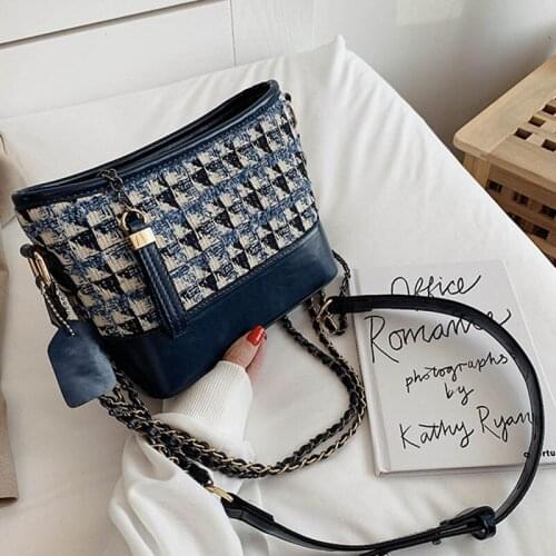 Women Lady Shoulder Crossbody Bag Fashional Chain PU Leather Zipper Bags For Mobile Phone Keys