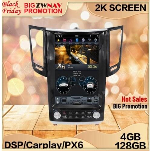 4+128G Tesla Screen For Infiniti FX25 35 37 QX70 Android 9 Multimedia GPS Audio Recorder Radio Navi Stereo