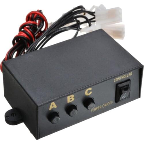 12V 6 Way LED High Position Brake Tail Stop Light Strobe Flash Flashing Controller Box LED Lights Universal For Car Motorcycle