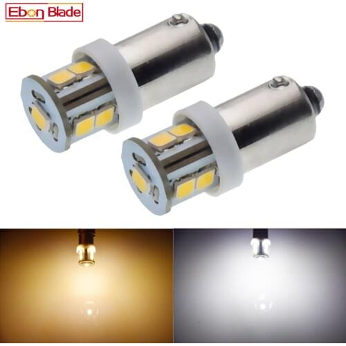 2/4 Pcs 6V DC BA9S T11 T4W Bayonet LED White / Warm White 4300K 7SMD Car Moto BIKE Instrument Panel Dash Gauge Light Globe Bulbs