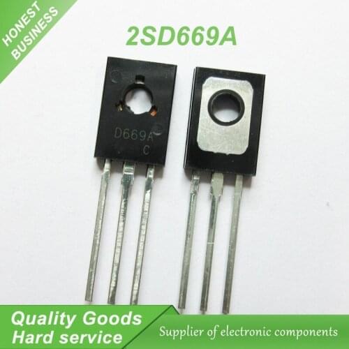 20pcs/lot 2SD669A D669A D669 TO-126 amplifier for 1.5A 160V PNP new original