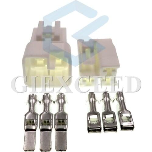 3 Pin 6098-0149 6098-0151 4.8mm Automotive Female Male Plugs Electrical Housing Auto Wire Socket