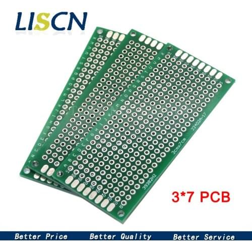 5pcs 3x7cm 3cmx7cm 3*7 Double Side Prototype PCB diy Universal Printed Circuit Board