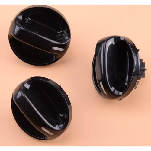 559050C010 55905-0C010 Black 3Pcs A/C Climate Fan Heater Control Knob Fit For Toyota Tundra 2000 2001 2002 2003 2004 2005 2006