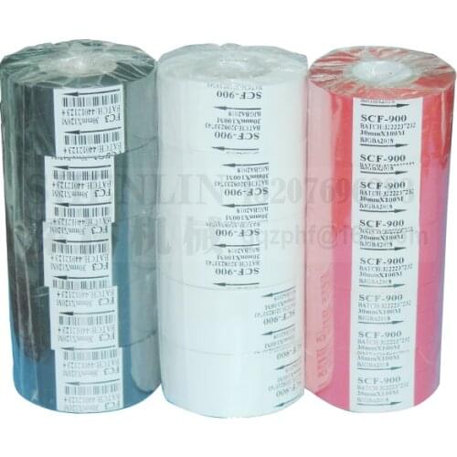 Printing tool accessory Black ribbon film roll thermal printing accessory thermal printing ribbon hot stamping roll 30mm DY8