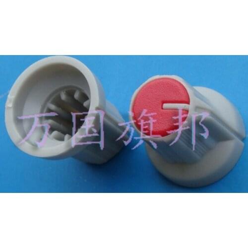 Free Delivery.Red plastic potentiometer knob 16 mm diameter and 15 mm high environmental protection