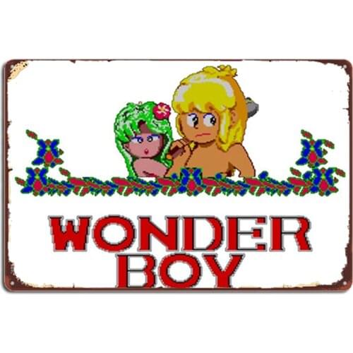 Wonder Boy Metal Signs Wall pub pub Garage create Plaques Tin sign Posters