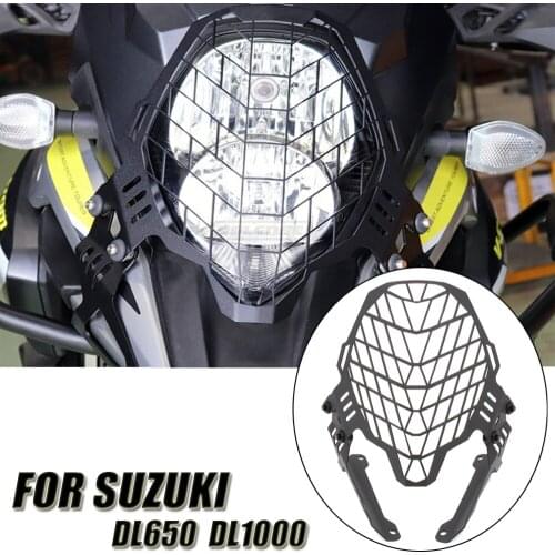 For SUZUKI V-strom DL1000 DL650 DL1000 DL650 DL1000 DL650 Motorcycle Headlight Protector Grille Guard Cover Motor Parts 17-19