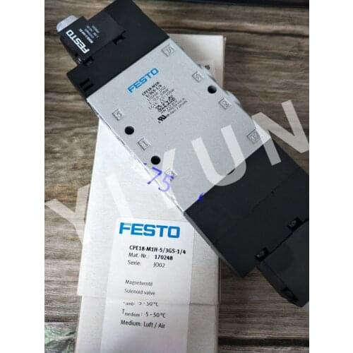 CPE18-M1H-3GLS-1/4 163145 CPE18-M1H-3GL-1/4 163141 CPE18-M1H-5/3G-1/4 170247 CPE18-M1H-5/3GS-1/4 170248 FESTO Solenoid valve
