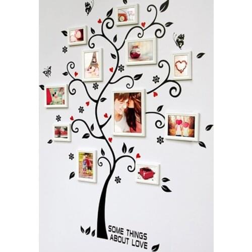 Diy photo frame Tree butterfly wall stickers home decor bedroom living room sofa poster wall art decals home decoration