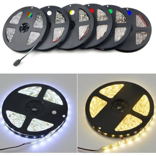DC12V 5050 LED strip light 5M 300LED 5050 single color/RGB/RGBW/WW IP65&IP20 LED Flexible Strip light Festival Decorating light