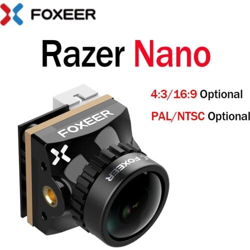 Foxeer Razer Nano HD 1.8mm M8 1200TVL PAL NTSC 4:3 16:9 FPV Camera Low Latency 4.5-7V For RC FPV Racing Drone