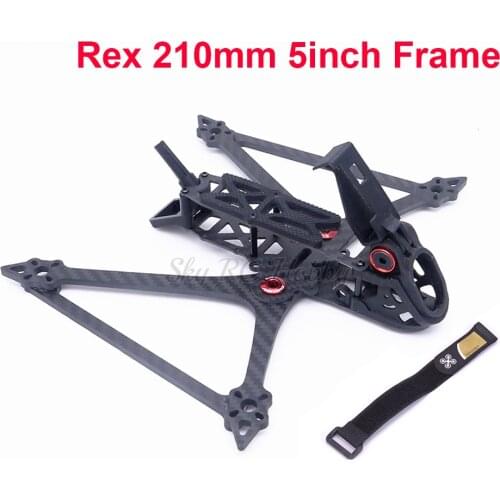 Rex210 Rex 210 5inch 210mm FPV Carbon Fiber Frame Quadcopter Kit for BN180 GPS Gopro 6 / 7 Camera