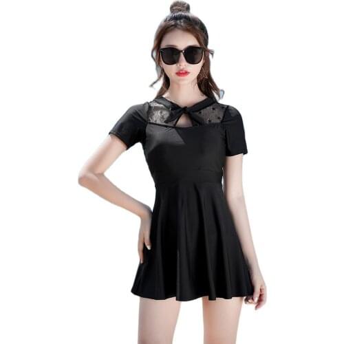 Conservative swimsuit female Siamese was thin cover belly Spa swimsuit 2020 new wave of female students ins net red fairy