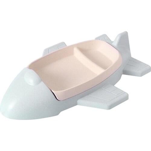 Cute Children Dish Cartoon Airplane Division Design Tableware Kids Dinnerware Food Bowl Toddler Solid Feeding Bowl