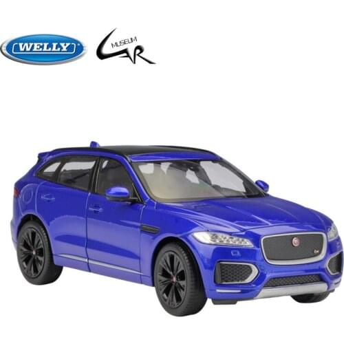 WELLY 1:24 Model Car Simulation Alloy Metal Toy Car Childrens Toy Gift Collection Model Toy Gifts JAGUAR F-Pace