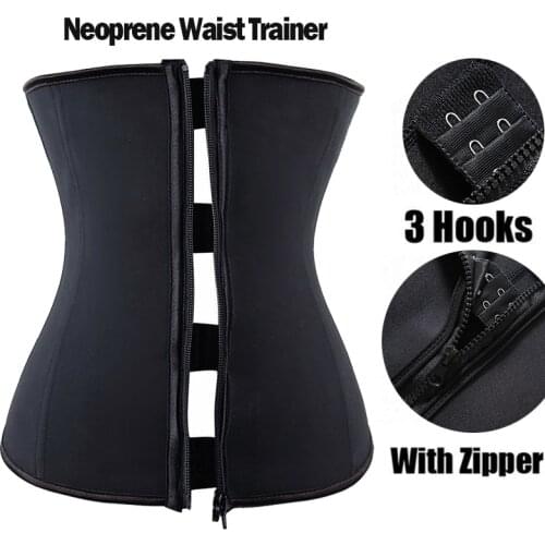 Zipper and Hook Double Control Body Shaper Slimming Waist Trainer Cincher Postpartum Belt Tummy Abdomen Girdle Shapewear S-4XL