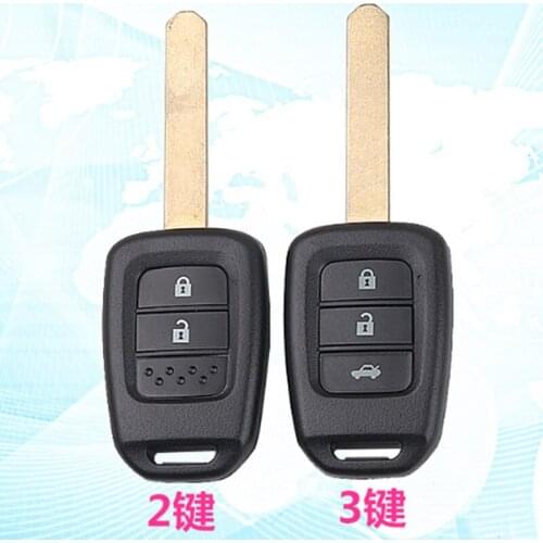 New Remote Car Key Fob 2/3 Button 433mhz ID47 Chip for Honda NEW Fit XRV wisdom With Uncut HON66 Blade