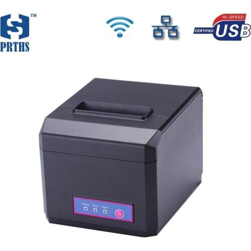80mm Ethernet Pos Printer Wifi Thermal Receipt Printer With Cutter Support QR Code Printing and Multi-language for Retailing