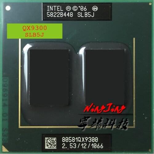 Intel Core 2 Extreme Mobile QX9300 SLB5J 2.5 GHz Quad-Core Quad-Thread CPU Processor 12M 45W Socket P