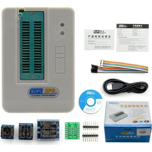 Sofi SP8-B programmer high speed usb programmer (93/24/25/BR90/ flash eeprom), over 5000 chips have also SP8-A SP8-F SP16-B