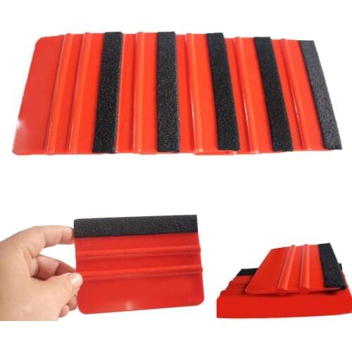 5 Pcs Window Tint Magnet Squeegee No Scratch Suede Scraper Vinyl Car Wrap Carbon Fiber Film Wrapping Install Tool