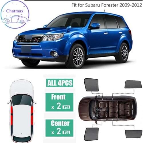 For Subaru Forester 2009-2012 Window Sunshade UV Protection Ray Blocking Mesh Visor Laser Black Net Yarn