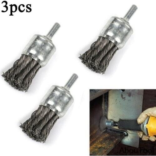 Steel Wire Brush Rotary Machine Abraser Twisted Wire Wheel Brushes Rust Removal Polishing Angle Grinder Gadget Drill Bit Tool