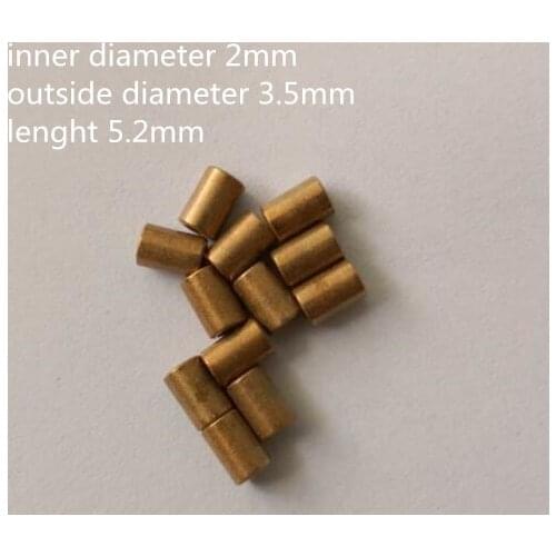 10pcs/lot Copper base small bearing metallurgical parts Powder Metallurgy oil bushing porous mini bearing copper sleeve