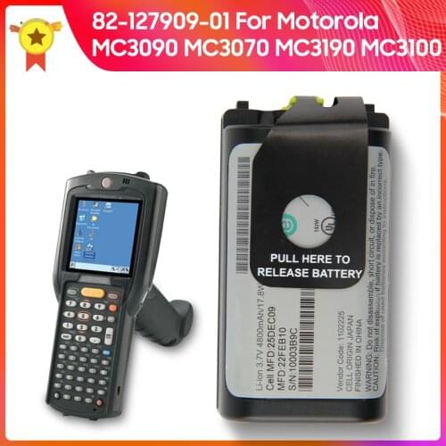 100% Original Battery 82-127909-01 For Motorola MC3190 MC3090 MC3100 MC3070 Replacement Mobile Computer 4800mAh