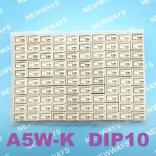 100Pcs/Lot Relay A5W-K Dip10 Electromechanical Relay Dpdt 2A 5Vdc 178Ohm Through Hole New And Original