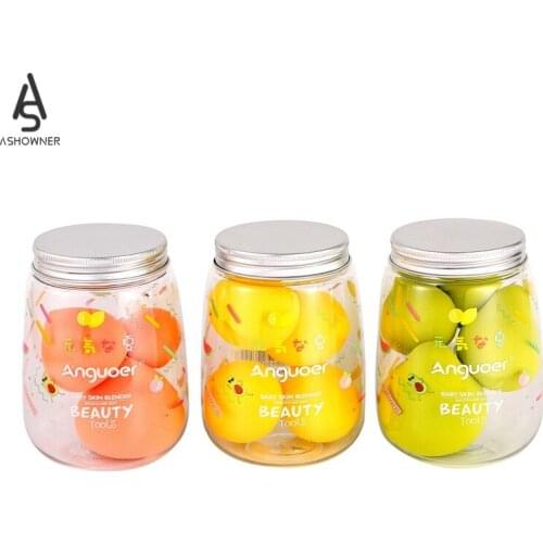 4pcs Makeup Sponge Blender Cosmetic Puff Make Up Sponge with Storage Bottle Foundation Powder Puff Beauty Tools for Women Facial