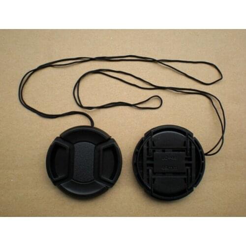 43mm 46mm 49mm Center Pinch Snap-on Front Lens Cap For Canon For Nikon For Sony Camera